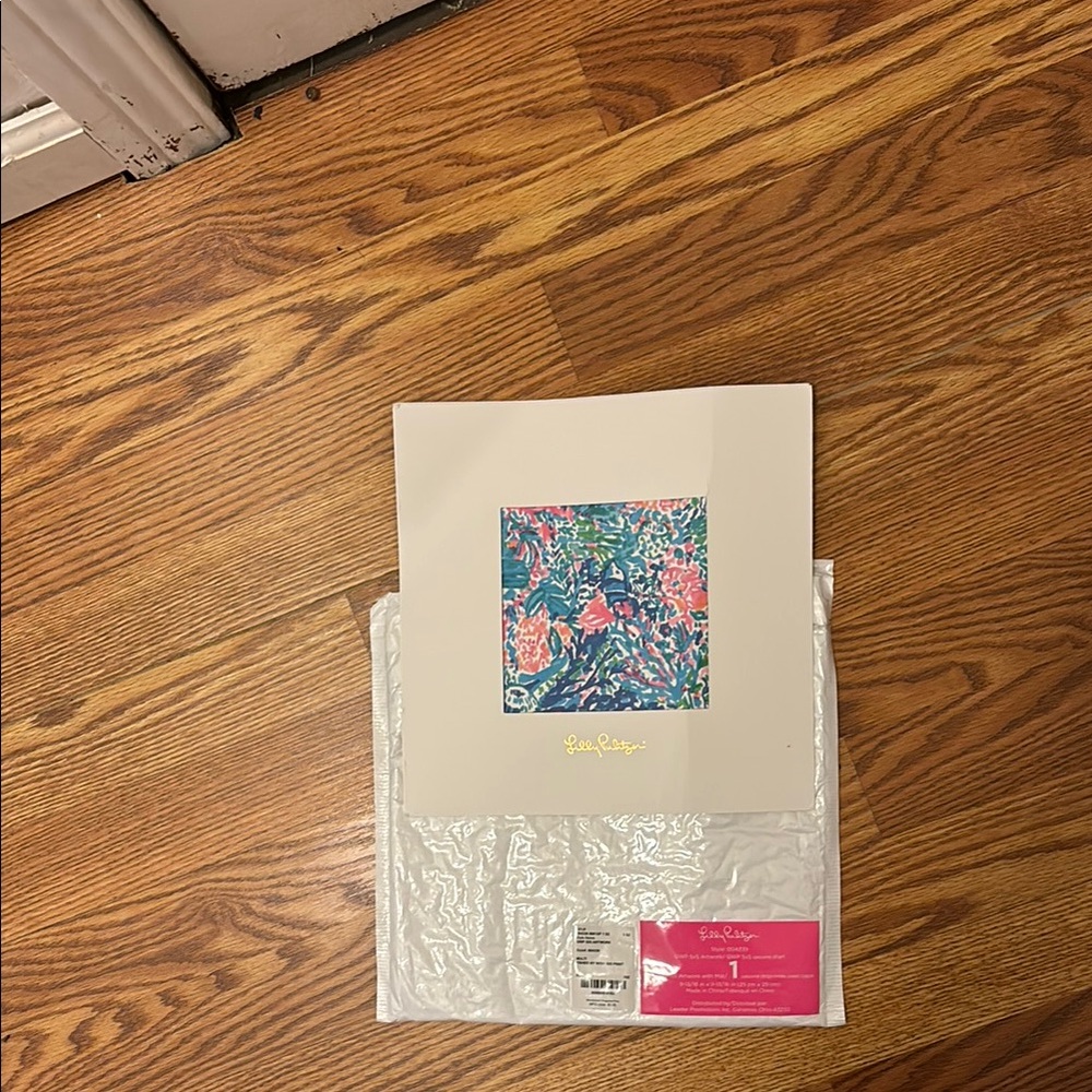 Lilly Pulitzer Vibrant Floral Art Print - Pink and Green